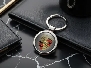 Porsche Portachiavi Figo Metallo Inox dallo Stile Moderno